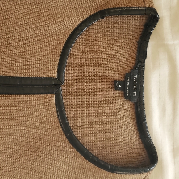 Talbots medium Italian Merino Wool cardigan-jacket - Picture 3 of 5